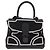 Borsa a mano DELVAUX Brillon MM Champion Vinyl 2way Nero Bianco Auth BA16209V - vista 13