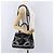 Borsa a mano DELVAUX Brillon MM Champion Vinyl 2way Nero Bianco Auth BA16209V - vista 24