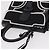 Borsa a mano DELVAUX Brillon MM Champion Vinyl 2way Nero Bianco Auth BA16209V - vista 6