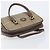Borsa a mano Burberrys Nova Check Canvas Beige Gold Auth 205340 D'oro - vista 14