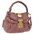 Bolso de mano Miu Miu de piel 2way Pink Gold Auth 167711A Rosa Dorado