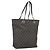 GUCCI GG Canvas Tote Bag Gray Silver 31243 Auth 206920 Braun Silber