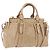 Miu Miu Handtasche Leder 2way Beige Gold Auth 167721M Golden