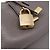 TOD'S Schultertasche aus Leder Grau Gold Authentisch 207410A Braun Golden - Ansicht 9