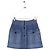 Minissaia Chloé de algodão azul