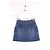 Minissaia Chloé de algodão azul - vista 3