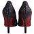 Escarpins Christian Louboutin violets à paillettes - vue 2