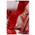 Sac à bandoulière Lancel en cuir rouge - vue 5