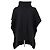 Poncho Chloé de lana negro