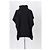 Poncho Chloé de lana negro - vista 4