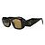 Prada, occhiali da sole SPR 17W-F con stampa marmo Nero Giallo