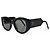 Autre Marque Emmanuelle khahn, oversized black sunglasses