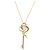 Autre Marque Collar Llave Tiffany Knot en oro rosa con zafiro Dorado - vista 2