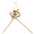 Autre Marque Collar Llave Tiffany Knot en oro rosa con zafiro Dorado - vista 6