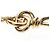 Autre Marque Collar Llave Tiffany Knot en oro rosa con zafiro Dorado - vista 8
