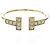 Autre Marque Anello Tiffany T-wire con diamanti in oro rosa D'oro