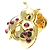 Broche Chopard Ladybug en or jaune avec accent rubis Doré - vue 2