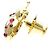 Broche Chopard Ladybug en or jaune avec accent rubis Doré - vue 3