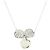 Autre Marque Colar Tiffany Paper Flower Diamond Prata - vista 2