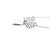 Autre Marque Colar Tiffany Paper Flower Diamond Prata - vista 3