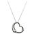 Autre Marque Tiffany Open Heart Halskette mit Diamanten Silber
