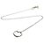Autre Marque Tiffany Open Heart Halskette mit Diamanten Silber - Ansicht 15