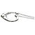 Autre Marque Tiffany Open Heart Halskette mit Diamanten Silber - Ansicht 3