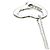 Autre Marque Tiffany Open Heart Halskette mit Diamanten Silber - Ansicht 6