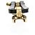 Pulsera Fred Force 10 Long Sleeve Half Diamond Negro Dorado - vista 10