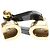 Pulsera Fred Force 10 Long Sleeve Half Diamond Negro Dorado - vista 11