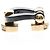 Pulsera Fred Force 10 Long Sleeve Half Diamond Negro Dorado - vista 13