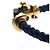 Pulsera Fred Force 10 Long Sleeve Half Diamond Negro Dorado - vista 3
