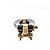 Pulsera Fred Force 10 Long Sleeve Half Diamond Negro Dorado - vista 9