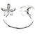 Bague Gucci Flora en or blanc 18K avec diamants Argenté - vue 3