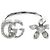 Bague Gucci Flora en or blanc 18K avec diamants Argenté - vue 5