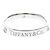 Autre Marque Bague Tiffany Flat Band avec 3 diamants Argenté