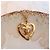 Collana Chanel Vintage Heart CC D'oro - vista 4