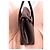 Borsa Longchamp Le Roseau Pelle Nera Nero - vista 3