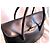 Borsa Longchamp Le Roseau Pelle Nera Nero - vista 8