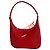 Mala Longchamp Le Roseau em couro vermelho efeito croco