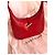 Mala Longchamp Le Roseau em couro vermelho efeito croco - vista 3