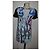 Pinko kurzes Kleid mit abstraktem Print Schwarz Blau Mehrfarben - Ansicht 3