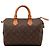 Bolso de mano Louis Vuitton Speedy 30 Monogram Canvas Castaño Monograma