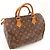 Bolso Louis Vuitton Speedy 30 Monogram Canvas Castaño - vista 13