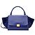 Céline Borsa Celine "Big Bag" con manico in pelle blu e camoscio