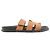 HERMÈS - Sandali Chypre Hermès in pelle liscia marrone gold (T41) Cammello - vista 2