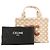Cabas Céline CELINE - Thais Celine Shopper aus beigem Canvas und braunem Leder - Ansicht 8