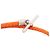 HERMÈS - Bracciale Glénan double tour Hermès in pelle arancione (T3) - vista 3