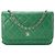 CHANEL - Borsa a tracolla Wallet On Chain Classique/Timeless in pelle liscia verde