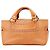 Céline Celine Beige Leather Perforated Handbag